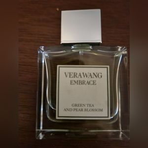 VERA WANG Embrace Green Tea & Pear Blossom edt Spray 1 oz. Bottle 90% Full